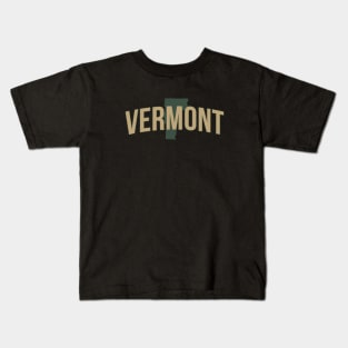 Vermont State Kids T-Shirt